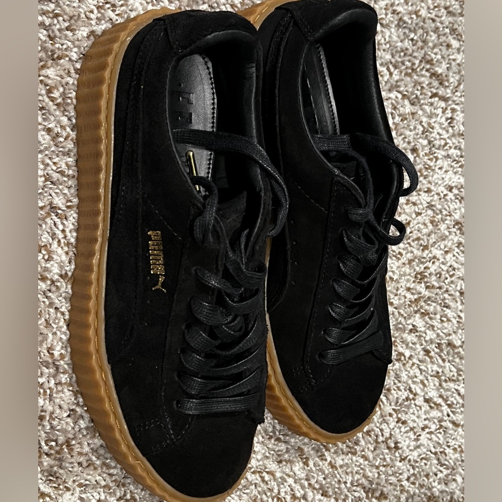 Fenty for Puma collaboration. Black suede creepers